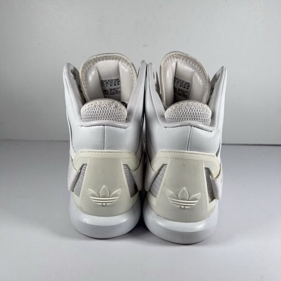 Adidas Originals C-10 Mid White Lace Up Basketball Shoes Sneakers Men's Size 6.5 - Picture 4 of 8